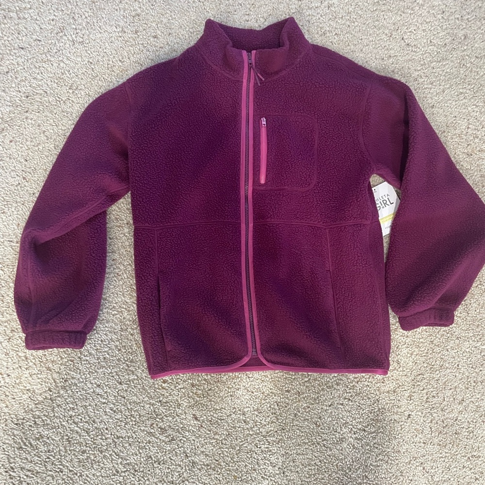 Athleta Girls Cozy Hour Fleece Jacket